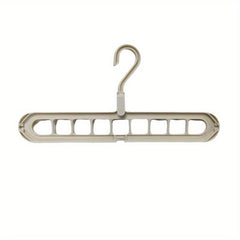 9-Hole Multifunctional Clothes Hanger for Wardrobe Organization