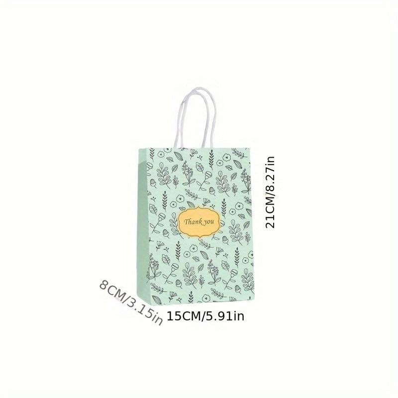 8pcs Thank You Gift Bags Paper Bag Thank You Wedding Bags With Handle