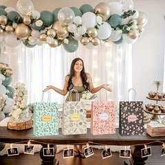 8pcs Thank You Gift Bags Paper Bag Thank You Wedding Bags With Handle