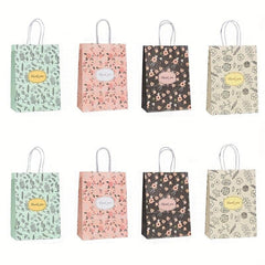 8pcs Thank You Gift Bags Paper Bag Thank You Wedding Bags With Handle