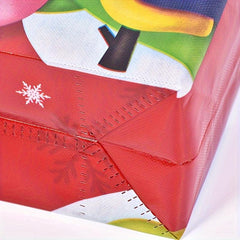 3pcs Christmas Non woven Bag Elk Snowman Tote Bag Large Storage Bag