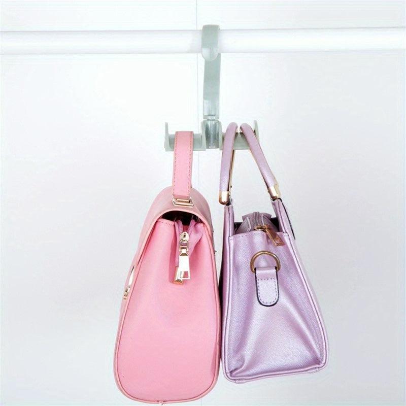 3pcs Bag Storage Rack Wardrobe Hanging Hook Creative Tie Shelf Clothes Hook