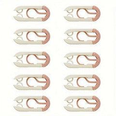 10pcs Travel Folding Clothes Rack Foldable Storage Drying Hanger Retractable