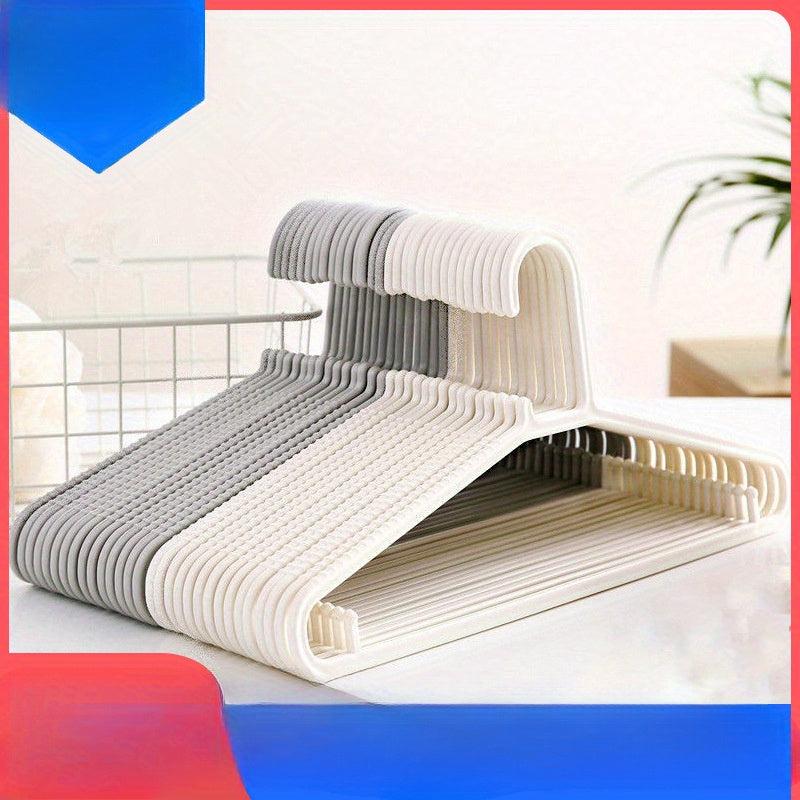 10pcs Plastic Clothes Hanger Non-marking Non-slip Japanese Design