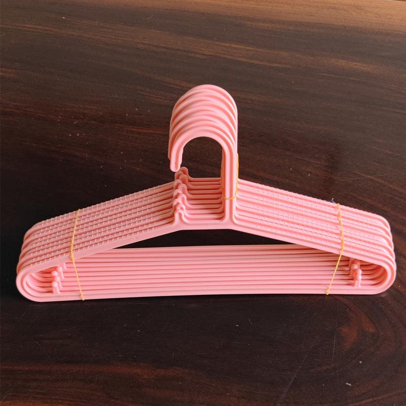 10pcs Plastic Clothes Hanger Non-marking Non-slip Japanese Design