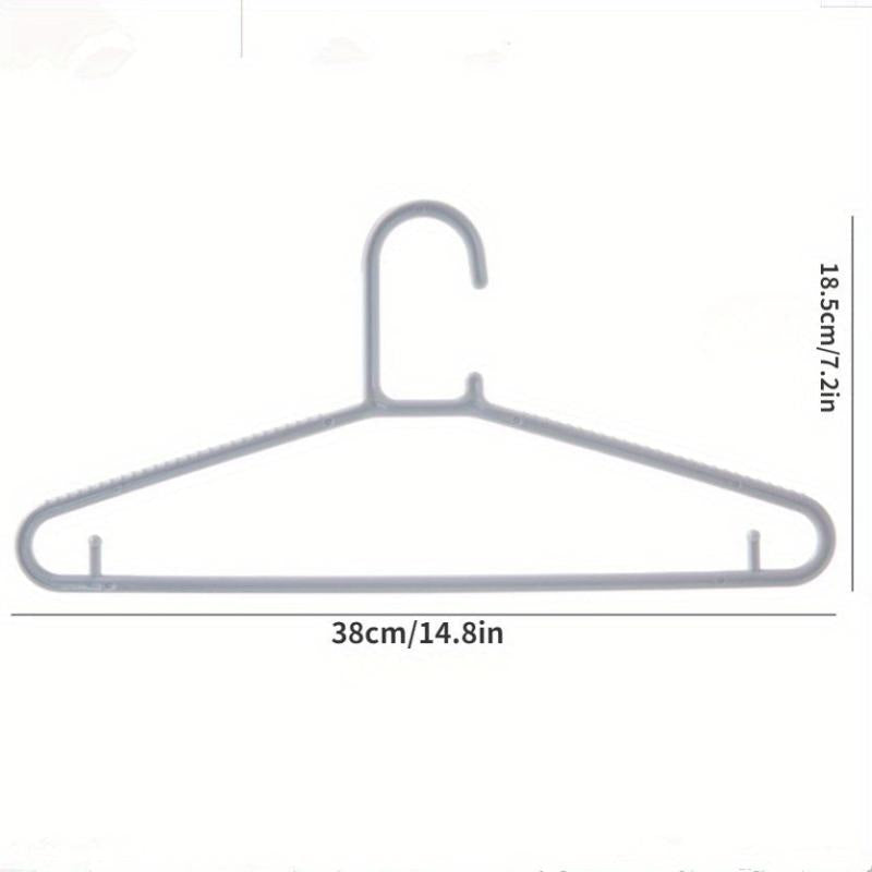 10pcs Plastic Clothes Hanger Non-marking Non-slip Japanese Design