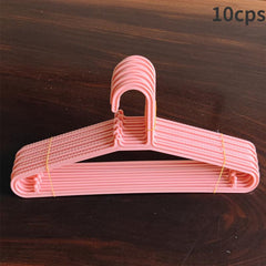 10pcs Plastic Clothes Hanger Non-marking Non-slip Japanese Design