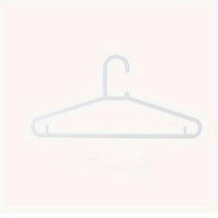 10pcs Plastic Clothes Hanger Non-marking Non-slip Japanese Design