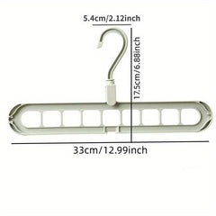 Folding Plastic Clothes Rack Organizer Adjustable Shelves