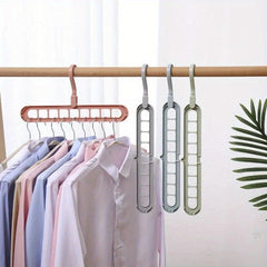 Folding Plastic Clothes Rack Organizer Adjustable Shelves