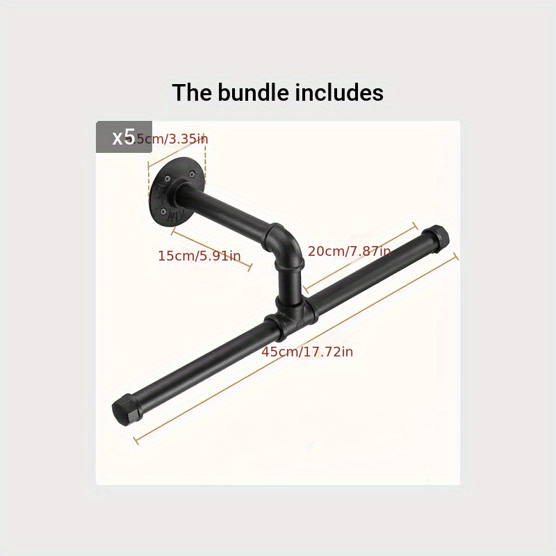 Heavy Duty Iron Garment Rack for Closet