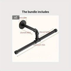 Heavy Duty Iron Garment Rack for Closet