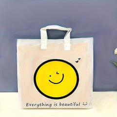 Cartoon Happy Face Tote Bag Gift Packaging Storage Shopping Bags