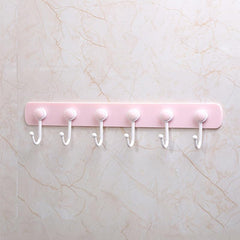 360 Rotating Hanging Storage Rack with 6 Hooks Towel Rag Hook Hanger