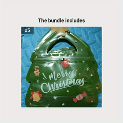 10pcs Creative Christmas Gift Bags Candy Packaging Bags For Birthday Parties