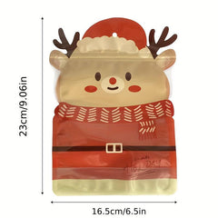 10pcs Creative Christmas Gift Bags Candy Packaging Bags For Birthday Parties