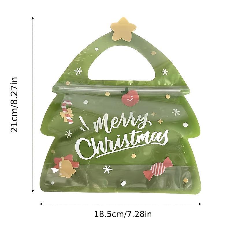 10pcs Creative Christmas Gift Bags Candy Packaging Bags For Birthday Parties