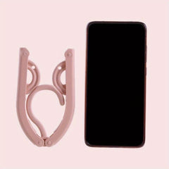 5 Piece Folding Travel Clothes Hanger Compact Portable Plastic Clothes Hanger
