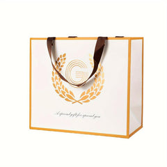 BEEWEEL Large Gift Bag Reusable Initial Letter Gift Bag With Card