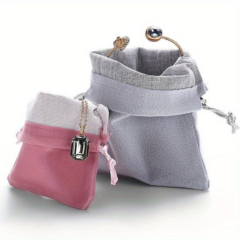 Cloth Bag Drawstring Jewelry Storage for Earrings Ring Necklace