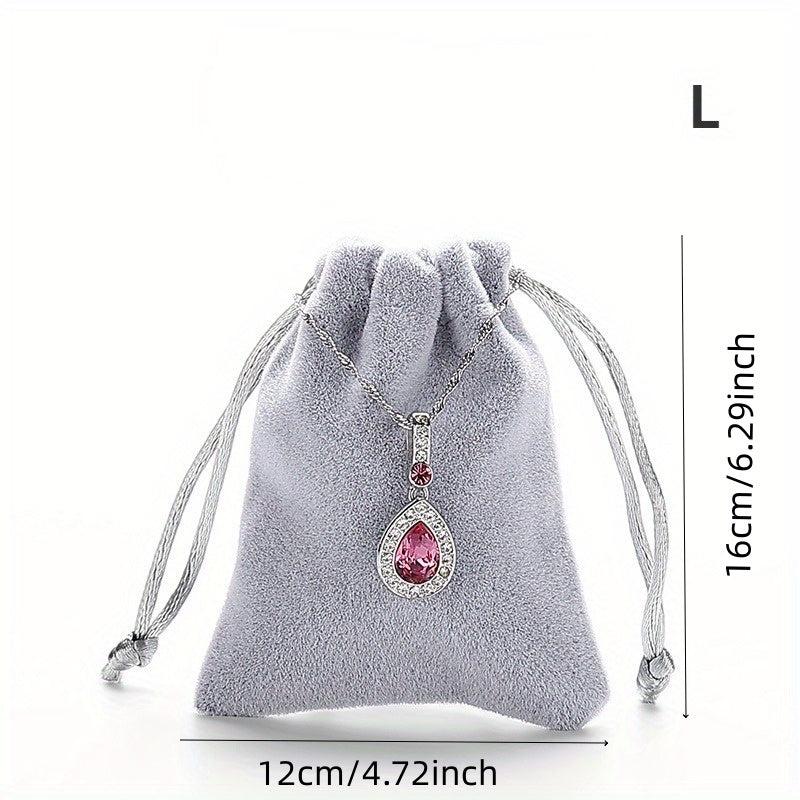 Cloth Bag Drawstring Jewelry Storage for Earrings Ring Necklace