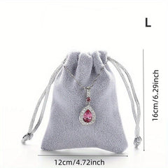 Cloth Bag Drawstring Jewelry Storage for Earrings Ring Necklace