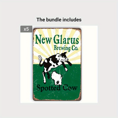 Spotted Cow Beer Tin Sign 20x30 cm Retro Vintage Mural
