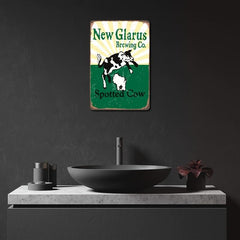 Spotted Cow Beer Tin Sign 20x30 cm Retro Vintage Mural