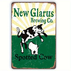 Spotted Cow Beer Tin Sign 20x30 cm Retro Vintage Mural
