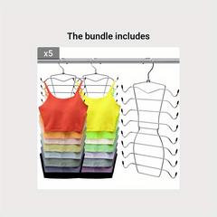 3 Pack 8 Tier Tank Top Hanger Closet Organizer
