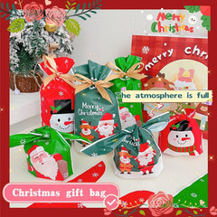 20pcs Halloween Christmas Cartoon Rabbit Ears Bag Cookies Candy Gift Bag