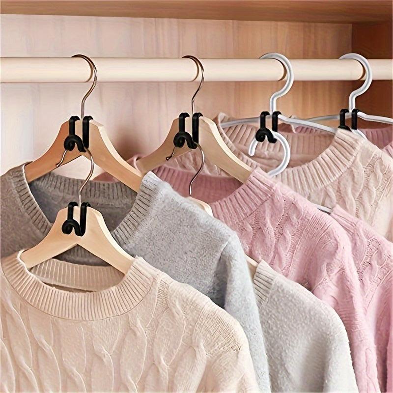 50pcs Heavy Duty Cascading Hanger Hooks Space Saver Closet Organizer