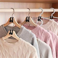 50pcs Heavy Duty Cascading Hanger Hooks Space Saver Closet Organizer