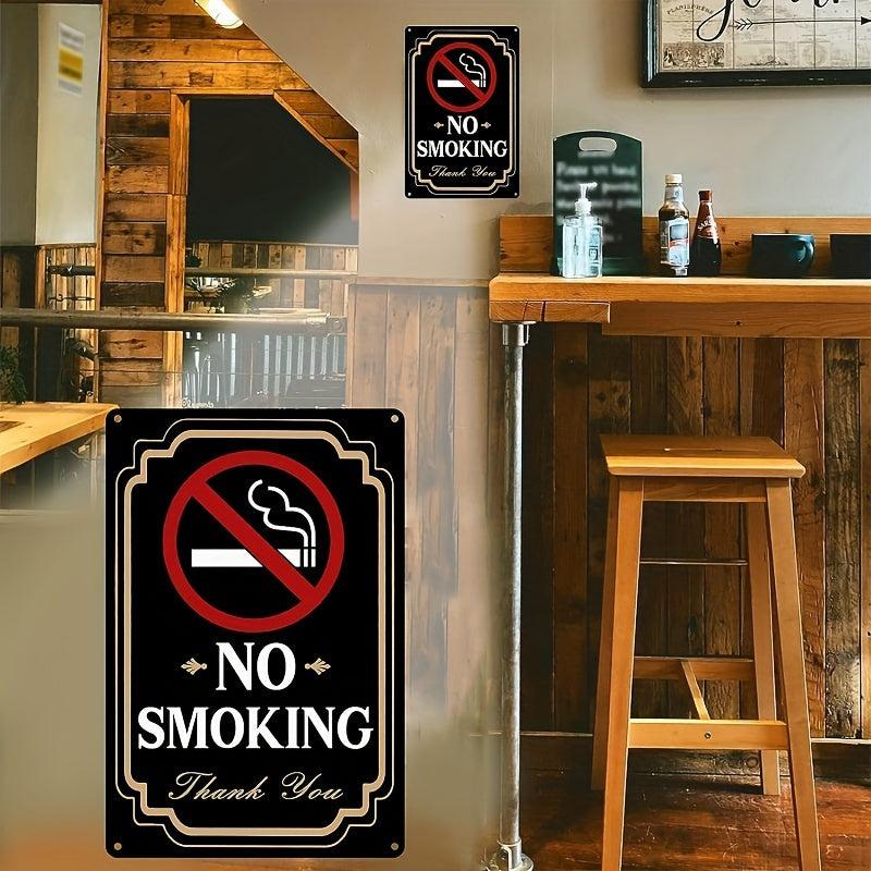 No Smoking Tin Sign Weatherproof Easy Mounting Indoor Outdoor 20 32 30