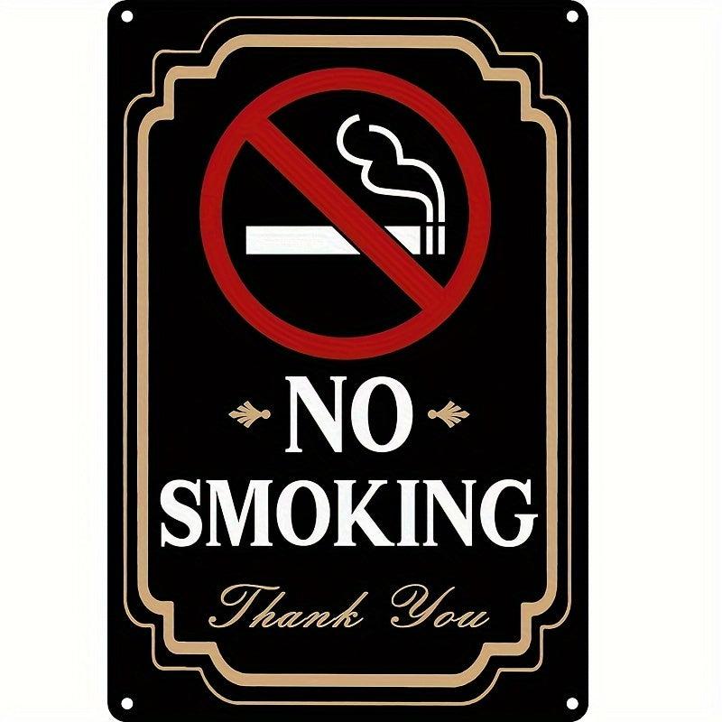 No Smoking Tin Sign Weatherproof Easy Mounting Indoor Outdoor 20 32 30