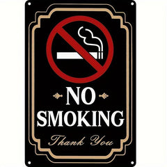 No Smoking Tin Sign Weatherproof Easy Mounting Indoor Outdoor 20 32 30