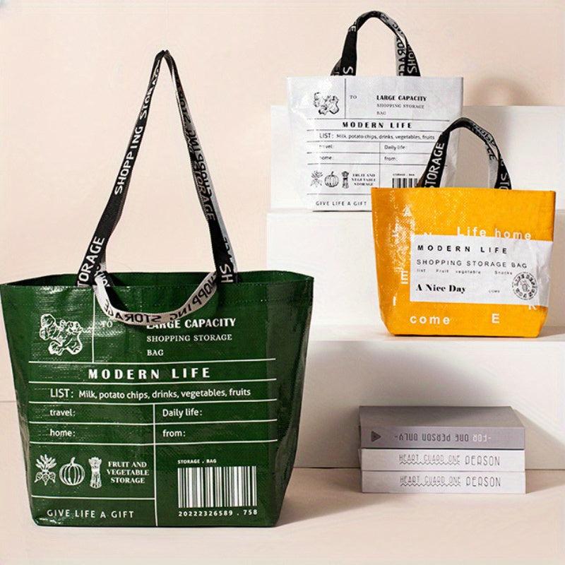 Travel Out Folding Shopping Bag Waterproof Anti dirty Portable Plastic Tote Bag