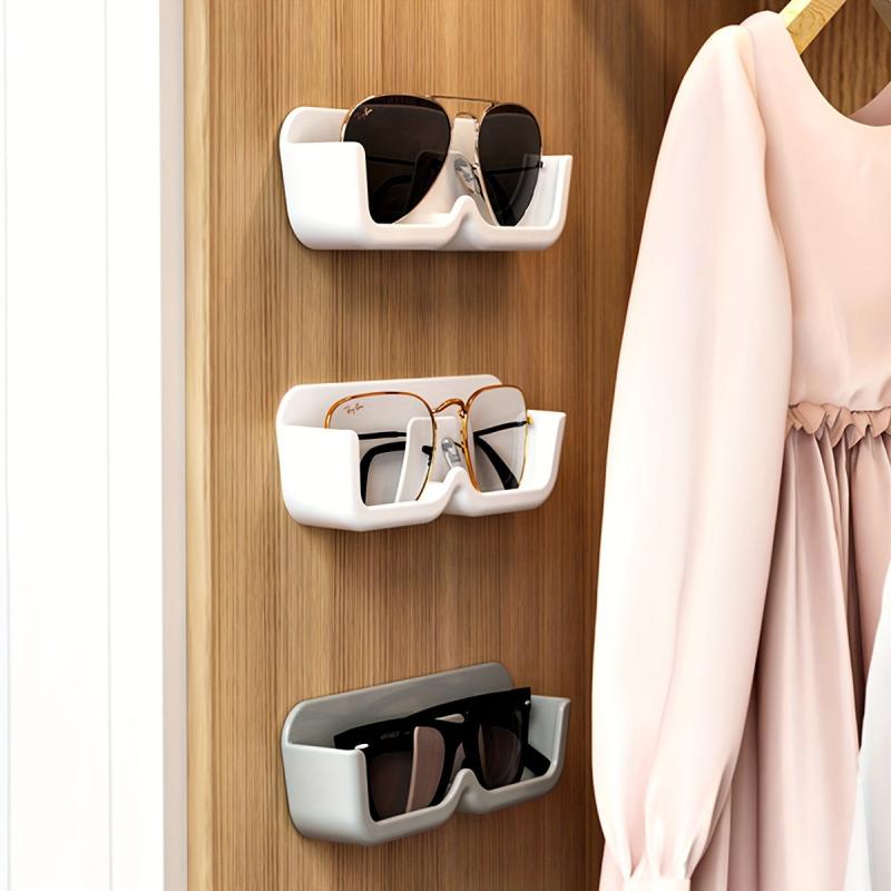 Wall Mounted Eyeglass Storage Box Anti Squeeze Shelf 17.5