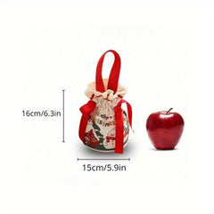 1pc Christmas Bag Treat Bags For Guests Canvas Reusable Party Favor Bag
