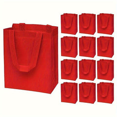 12pcs Reusable Eco Friendly Gift Bags for Shopping Events and Parties