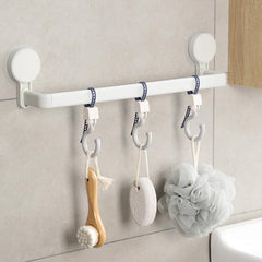 2pcs Movable Hooks Universal No Hole Wardrobe Hooks