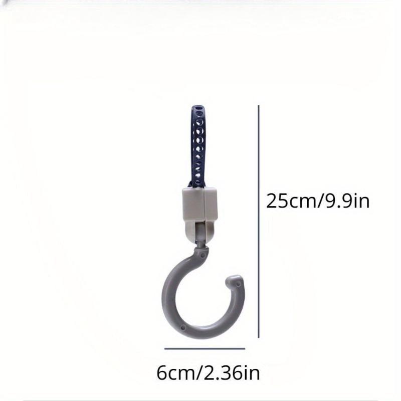 2pcs Movable Hooks Universal No Hole Wardrobe Hooks