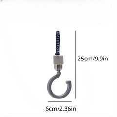 2pcs Movable Hooks Universal No Hole Wardrobe Hooks