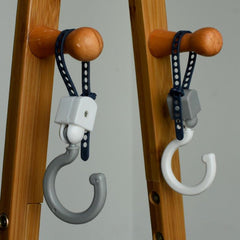 2pcs Movable Hooks Universal No Hole Wardrobe Hooks