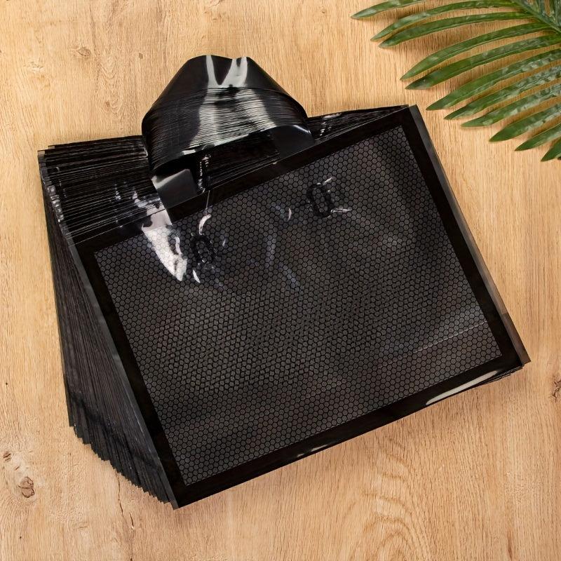 10pcs Transparent PE Grid Tote Gift Bag Tote Shopping Bag Tote Storage Bag