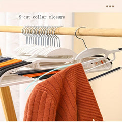 5pcs Plastic Anti-slip Clothes Hanger for Stores