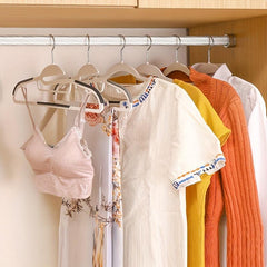 5pcs Plastic Anti-slip Clothes Hanger for Stores