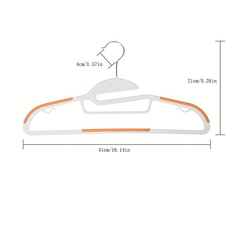 5pcs Plastic Anti-slip Clothes Hanger for Stores