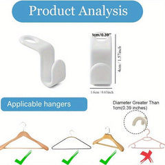 40pcs Heavy Duty Cascading Hanger Extender Hooks