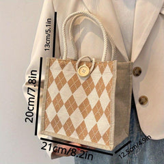 Linen Canvas Bag for Shopping